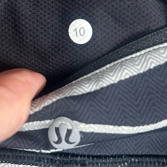 LULULEMON Speed Wunder Tight Nulux 50 G Mixed Marble White Black Women's Size 10 - Picture 7 of 8